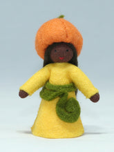 Handmade Pumpkin Fairy Doll by Ambrosius – Eco-Friendly Wool Felt Waldorf Toy from Eco Flower Fairies LLC