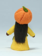 Pumpkin Fairy Doll – 2.5" & 3.5" Handmade Felt Waldorf Decorations by Ambrosius