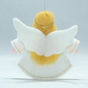 Abundance Angel (miniature hanging felt doll) - Eco Flower Fairies LLC - Waldorf Doll Shop - Handmade by Ambrosius