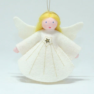 Handmade Christmas Angel Doll by Ambrosius – Eco-Friendly Wool Felt Waldorf Toy from Eco Flower Fairies LLC