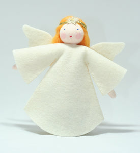 Handmade Christmas Angel Doll by Ambrosius – Eco-Friendly Wool Felt Waldorf Toy from Eco Flower Fairies LLC