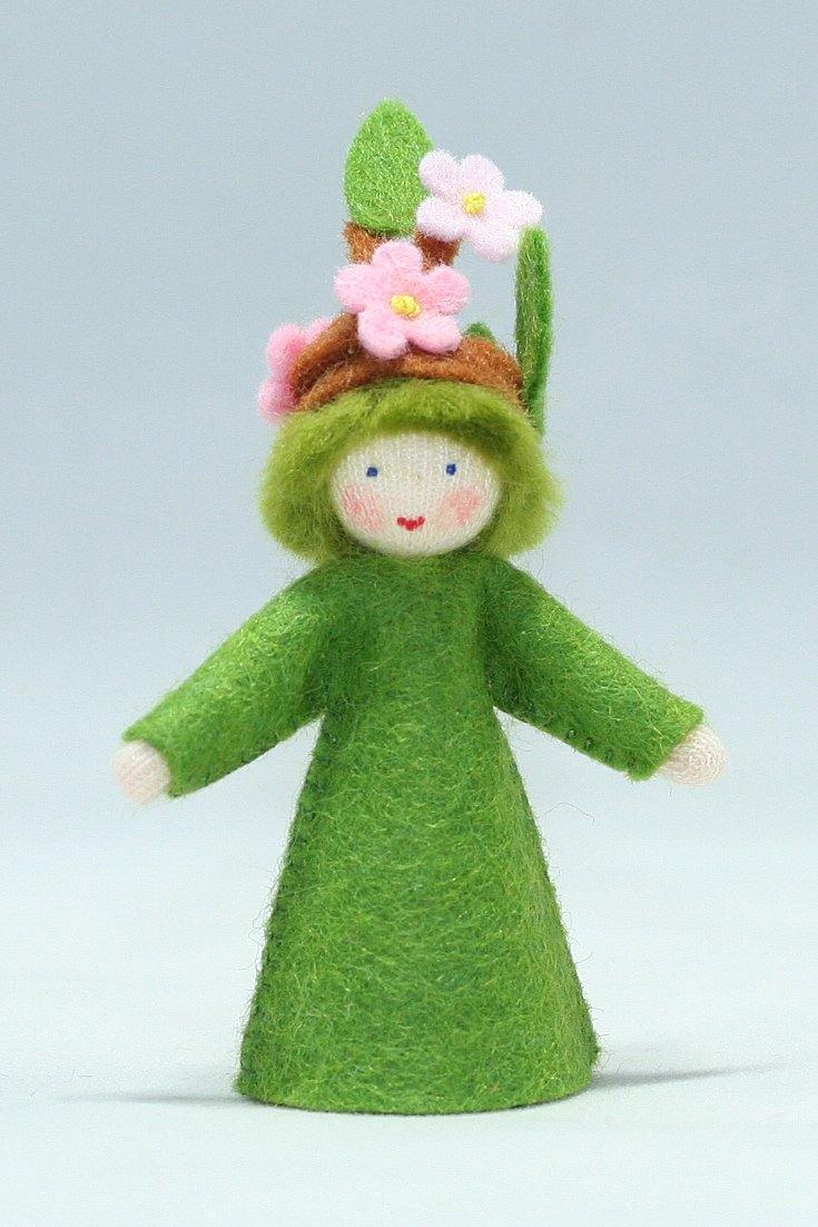 Handmade Apple Blossom Fairy Doll by Ambrosius – Eco-Friendly Wool Felt Waldorf Toy from Eco Flower Fairies LLC