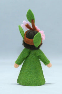 Apple Blossom Fairy Doll – 2.5” Handmade Felt Waldorf Decoration by Ambrosius