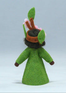 Apple Blossom Fairy Doll – 2.5” Handmade Felt Waldorf Decoration by Ambrosius