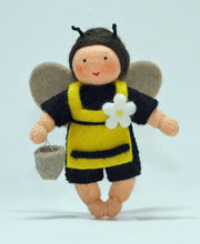 Handmade Bee Pixie Doll by Ambrosius – Eco-Friendly Wool Felt Waldorf Toy from Eco Flower Fairies LLC