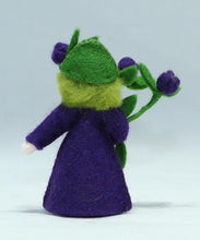 Blueberry Fairy Doll – 2.5” Handmade Felt Waldorf Decoration by Ambrosius