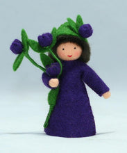 Handmade Blueberry Fairy Doll by Ambrosius – Eco-Friendly Wool Felt Waldorf Toy from Eco Flower Fairies LLC