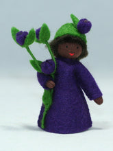 Handmade Blueberry Fairy Doll by Ambrosius – Eco-Friendly Wool Felt Waldorf Toy from Eco Flower Fairies LLC