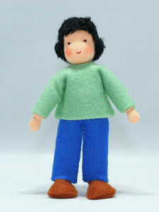 Handmade Brother Doll by Ambrosius – Eco-Friendly Wool Felt Waldorf Toy from Eco Flower Fairies LLC