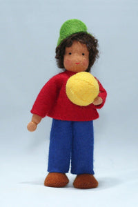 Handmade Brother Doll by Ambrosius – Eco-Friendly Wool Felt Waldorf Toy from Eco Flower Fairies LLC