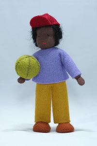 Handmade Brother Doll by Ambrosius – Eco-Friendly Wool Felt Waldorf Toy from Eco Flower Fairies LLC