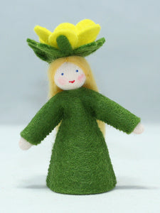 Handmade Buttercup Fairy Doll by Ambrosius – Eco-Friendly Wool Felt Waldorf Toy from Eco Flower Fairies LLC
