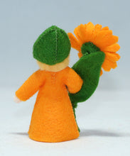 Calendula Fairy Doll – 2.5” Handmade Felt Waldorf Decoration by Ambrosius