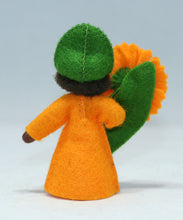 Calendula Fairy Doll – 2.5” Handmade Felt Waldorf Decoration by Ambrosius