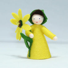 Handmade Cape Marigold Lily Fairy Doll by Ambrosius – Eco-Friendly Wool Felt Waldorf Toy from Eco Flower Fairies LLC
