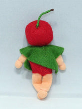 Cherry Baby Doll – 2.5” Handmade Felt Waldorf Decoration by Ambrosius