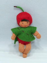 Handmade Cherry Baby Doll by Ambrosius – Eco-Friendly Wool Felt Waldorf Toy from Eco Flower Fairies LLC