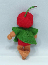 Cherry Baby Doll – 2.5” Handmade Felt Waldorf Decoration by Ambrosius