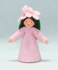 Handmade Cherry Blossom Fairy Doll by Ambrosius – Eco-Friendly Wool Felt Waldorf Toy from Eco Flower Fairies LLC
