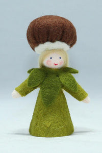 Handmade Chestnut Fairy Doll by Ambrosius – Eco-Friendly Wool Felt Waldorf Toy from Eco Flower Fairies LLC