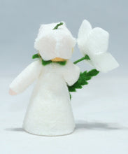 Christmas Rose Fairy Doll – 2.5” Handmade Felt Waldorf Decoration by Ambrosius