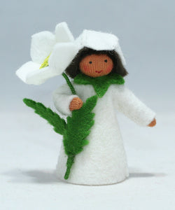 Handmade Christmas Rose Fairy Doll by Ambrosius – Eco-Friendly Wool Felt Waldorf Toy from Eco Flower Fairies LLC