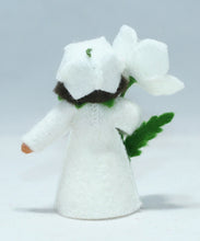 Christmas Rose Fairy Doll – 2.5” Handmade Felt Waldorf Decoration by Ambrosius