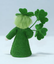 Clover Fairy Doll – 2.5” & 3" Handmade Felt Waldorf Decorations by Ambrosius