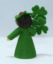 Clover Fairy Doll – 2.5” & 3" Handmade Felt Waldorf Decorations by Ambrosius