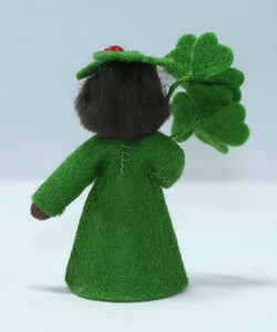 Clover Fairy Doll – 2.5” & 3" Handmade Felt Waldorf Decorations by Ambrosius