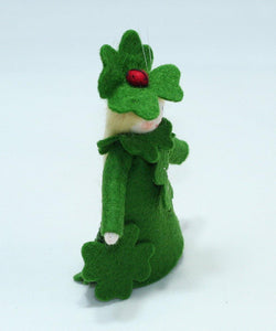 Handmade Clover Princess Doll by Ambrosius – Eco-Friendly Wool Felt Waldorf Toy from Eco Flower Fairies LLC