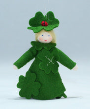 Handmade Clover Princess Doll by Ambrosius – Eco-Friendly Wool Felt Waldorf Toy from Eco Flower Fairies LLC