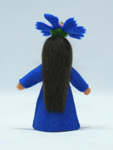 Cornflower Fairy Doll – 2.5” & 3" Handmade Felt Waldorf Decorations by Ambrosius