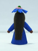 Cornflower Fairy Doll – 2.5” & 3" Handmade Felt Waldorf Decorations by Ambrosius