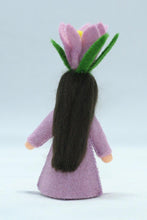 Crocus Fairy Doll – 2.5” Handmade Felt Waldorf Decoration by Ambrosius