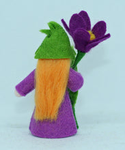 Crocus Fairy Doll – 2.5” Handmade Felt Waldorf Decoration by Ambrosius