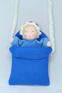 Handmade Cuddle Baby Doll by Ambrosius – Eco-Friendly Wool Felt Waldorf Toy from Eco Flower Fairies LLC