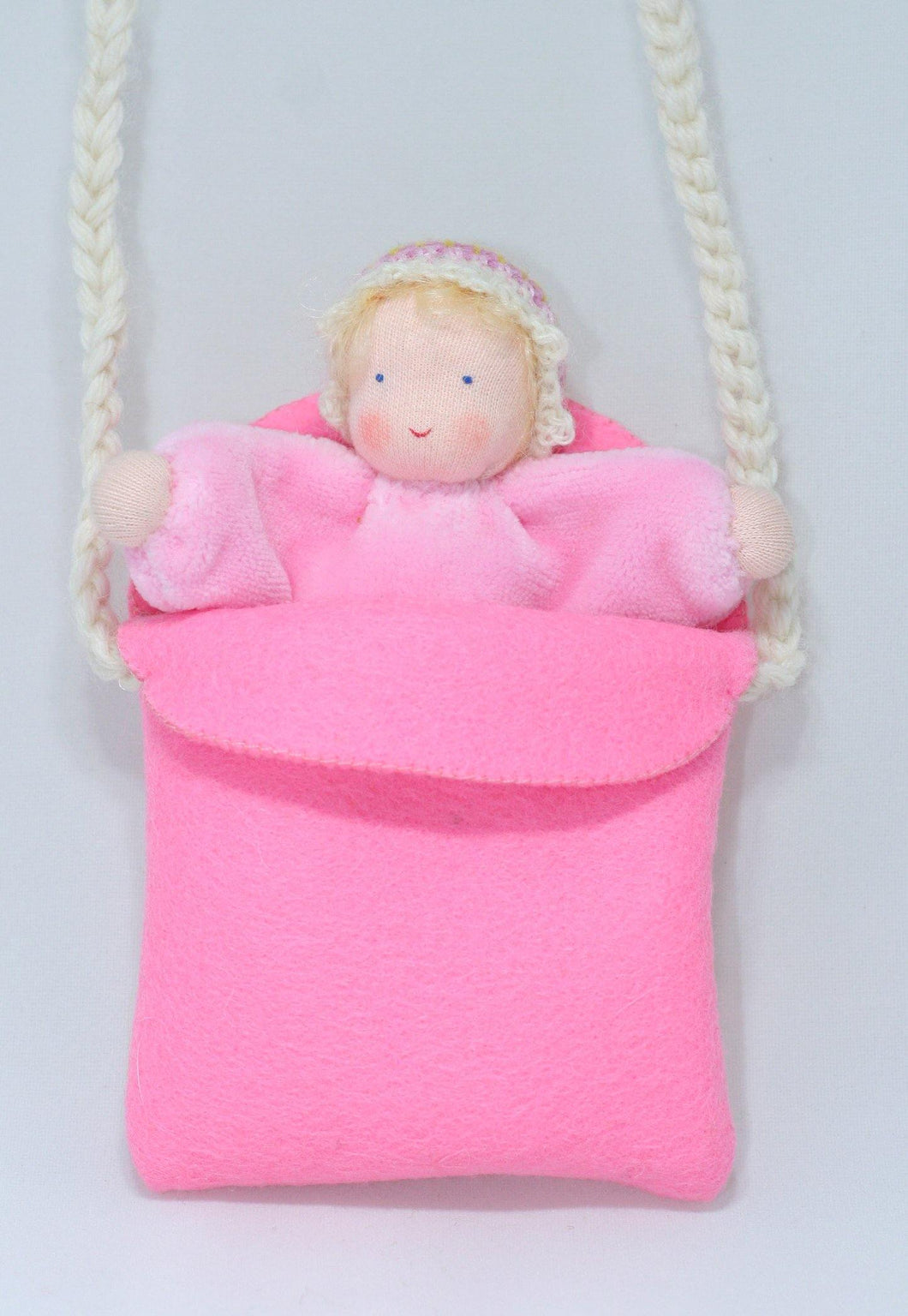 Handmade Cuddle Baby Doll by Ambrosius – Eco-Friendly Wool Felt Waldorf Toy from Eco Flower Fairies LLC