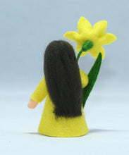 Daffodil Fairy Doll – 2.5” & 3" Handmade Felt Waldorf Decorations by Ambrosius