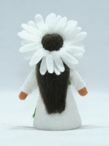 Daisy Fairy Doll – 2.5” Handmade Felt Waldorf Decoration by Ambrosius