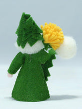 Dandelion Fairy Doll – 2.5” Handmade Felt Waldorf Decoration by Ambrosius