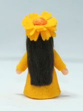 Desert Marigold Fairy Doll – 2.5” Handmade Felt Waldorf Decoration by Ambrosius