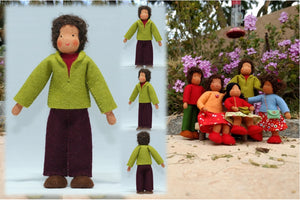 Waldorf Father Doll (medium skin) | Waldorf Doll Shop | Eco Flower Fairies | Handmade by Ambrosius
