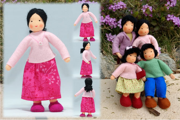 Waldorf Mother Doll (light skin) | Waldorf Doll Shop | Eco Flower Fairies | Handmade by Ambrosius
