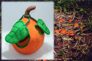 Pumpkin Felt House | Waldorf Doll Shop | Eco Flower Fairies