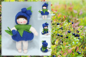 Blueberry Baby | Waldorf Doll Shop | Eco Flower Fairieswer Fairies | Handmade by Ambrosius