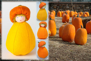 Pumpkin Kid | Waldorf Doll Shop | Eco Flower Fairies | Handmade by Ambrosius