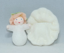 Flower Baby Doll – 2” Handmade Felt Waldorf Decoration by Ambrosius