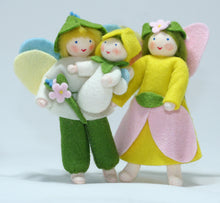 Handmade Flower Fairy Doll Family by Ambrosius – Eco-Friendly Wool Felt Waldorf Toy from Eco Flower Fairies LLC