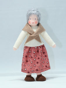 Handmade Grandmother Doll by Ambrosius – Eco-Friendly Wool Felt Waldorf Toy from Eco Flower Fairies LLC